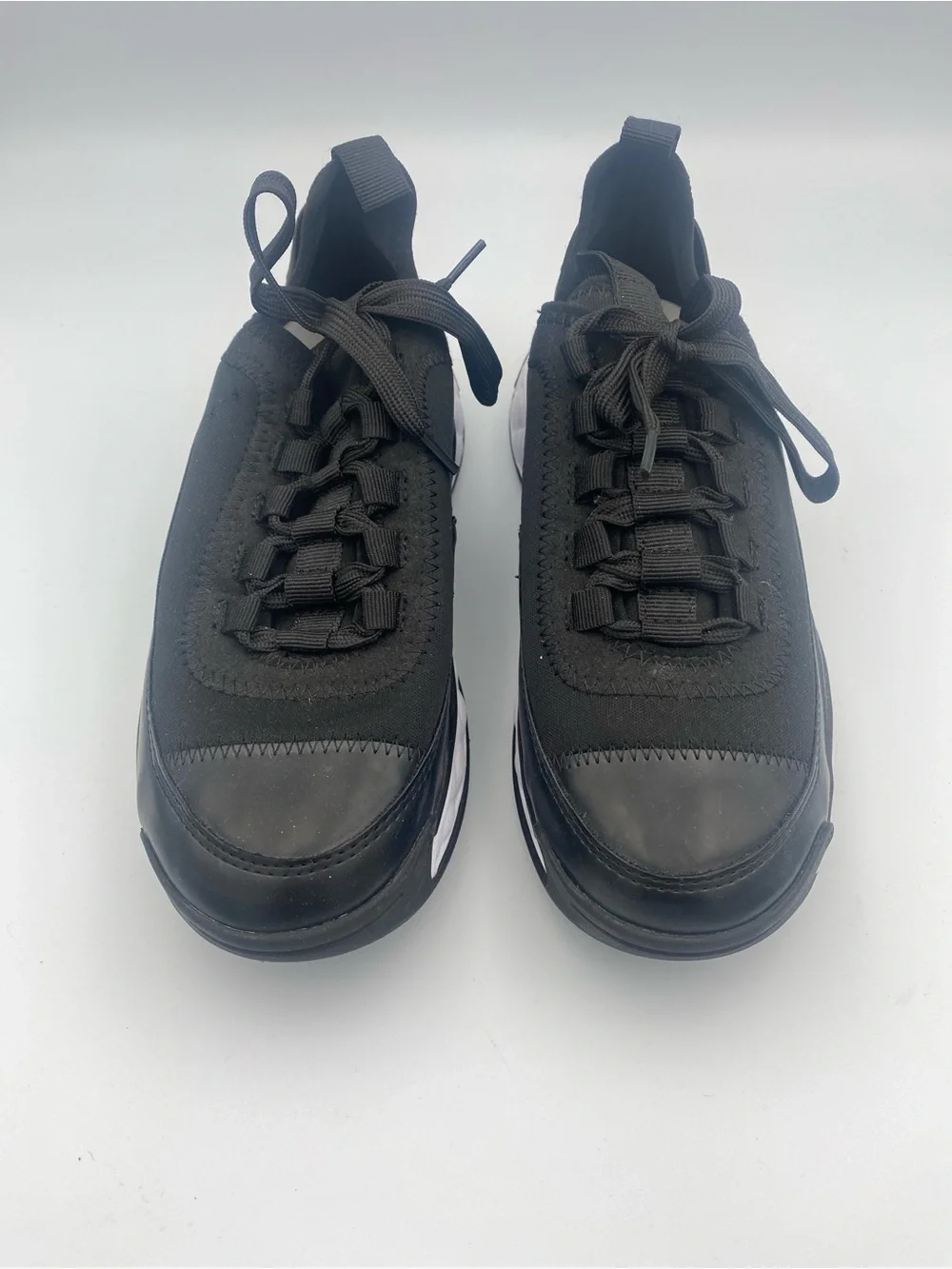 CHANEL Black and White Women's Sneakers